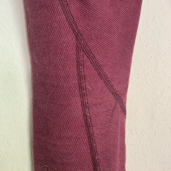 Lululemon Burgundy Leggings - Picture 4 of 6
